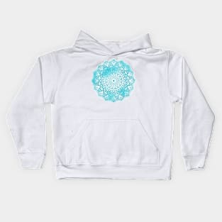 Blue Sky Mandala Kids Hoodie